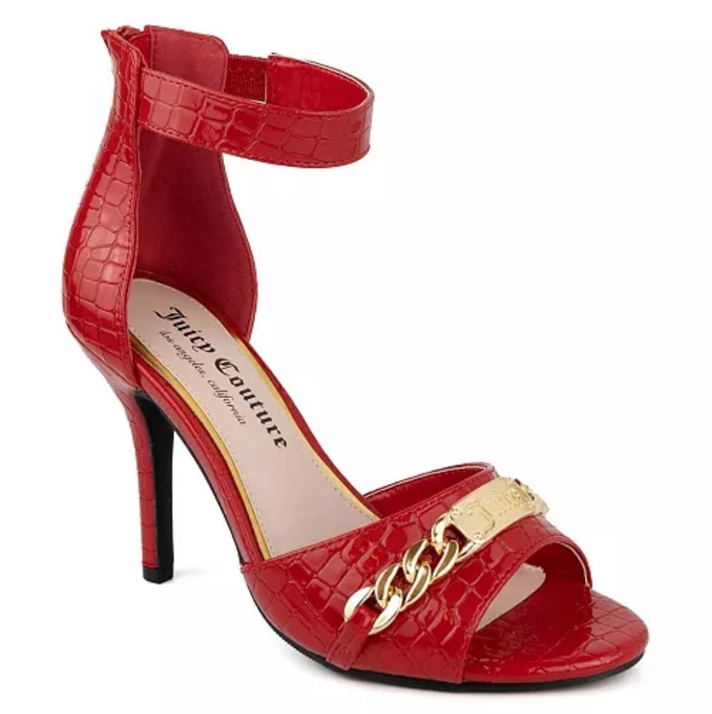 Juicy Couture Red Sandals woman Heels Sz 8.5